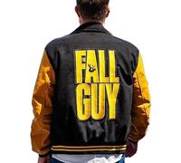 AAOutfitz The Fall Miami Guy Vice Veste, Noir et jaune - Laine + manches synthétiques, XL