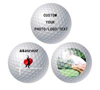 Aappping Balle De Golf Personnalisée,Golf Personnalisable avec Photo Text Logo,Cadeau Grand-Père Père Petit Ami (3)