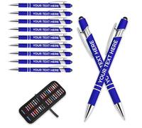 Aappping Stylo Personnalisé Gravure Laser Stylo Bille Avec Prenom,Lot De Personnalisable,Cadeau Personnalisé Femme Homme(bleu royal,100 stylos)