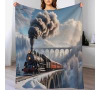 AAPZY Couverture Épaisse Douce Et Chaude Confortable en Flanelle Polaire Couverture De Canapé Couverture pour Train à Vapeur Lavable À La Machine Facile À Manipuler (150×200cm)