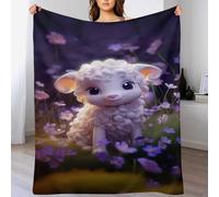 AAPZY Couverture Moelleuse Mouton Mignon Couverture Canapé Chaude Couverture Salon Douce FlannelPolaire, pour Canapé Ou Lit Convient À Toutes Les Saisons （150×200cm）