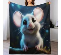 AAPZY Couverture Polaire avec Motif De Souris, en Flannel Douce Chaude Et Confortable, pour Canapé Ou Lit. Linge De Lit Couvre-lit Couverture （150×200cm）