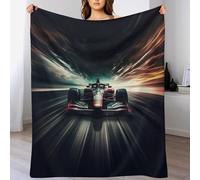 AAPZY F1 Course Plaid Couverture Polaire, Couverture Polaire Haute Qualité en Flanneladaptée Aux Canapés Et Aux Lits - Chaud, Épais, Durable, Facile À Entretenir （180×200cm）