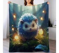 AAPZY hérisson Couvre-lit - Couverture De Salon en Flannel - Jeté De Lit Pratique comme Couverture De Canapé Ou Couverture De Canapé - Couverture De Lit, （150×200cm）