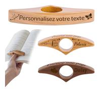 AAQ Personnalisable Bague de Lecture Porte-Page en Bois Marque-page Personnalisé Avec Nom Accessoires de Lecture pour les Amateurs de livres, les Enseignants