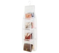 AARAINBOW Organiseur de sac à main à suspendre, Transparent Rangement pour sac à main pour placard familial, Organiseur de garde-robe à 8 poches, Étagère suspendue pliable pour sac à bandoulière, 113H