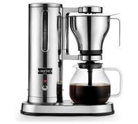 Aarke Cafetière électrique AAA1300 – 10 tasses, Inox, Noir mat