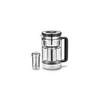 Aarke Purifier Large – Carafe filtrante en verre et acier inoxydable 1,7 L + sac de recharge