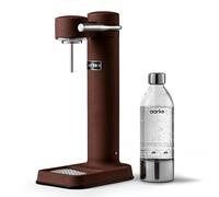 Aarke Carbonator 3 - Machine à eau gazeuse avec boîtier en acier inoxydable, bouteille PET sans BPA incluse, compatible avec les cylindres 60 L / 425 g - Bordeaux