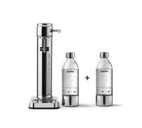 Aarke Carbonator 3, Machine à Soda avec 2 x Bouteilles d'eau (800ml), Finition Acier