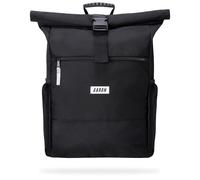 AARON Rolltop Sac à dos pour homme et femme avec compartiment pour ordinateur portable, avec support AirTag, sac à dos à roulettes pour femme en PET recyclé pour unité, voyage, quotidien, sac à dos