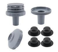 Aartner Kit de pièces de piscine hors sol amélioré avec filtre de sortie de piscine de 3,2 cm, buse d'entrée et bouchon de piscine, pièce de rechange pour accessoires de piscine Intex/Coleman/Bestway