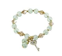 aaSccex Bracelet de perles multicolores changeant de couleur pour femme, bracelet de perles empilable, bracelet de perles multicouche, réglable, bracelet coloré, A, Acier allié, Pas de gemme
