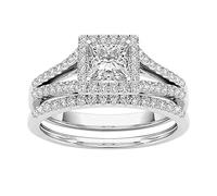 aaSccex Présentoir Étagères Bijoux Bague Classique Anneaux Anneaux Plaqués Or Liant Bagues (Silver, 7)