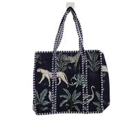 Aashita Creations Sac fourre-tout en coton matelassé, sac à bandoulière imprimé, sacs de courses et d’épicerie élégants, Large Tote Bag
