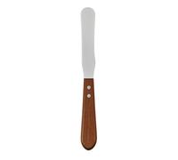 aashta Spatule professionnelle en acier inoxydable avec manche en bois - Couteau à spatule résistant pour peinture, pâtisserie, décoration de gâteaux et bricolage