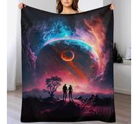 AASWDDS Couverture Amour Cosmique pour Enfants Adulte Couvertures Flannel Douce Et Chaude pour Lit Canapé Et Travel, Lavable en Machine 180×200cm