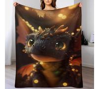AASWDDS Couverture Canapé Dragon Mignon, Flannel Couvertures Douce Moelleuse, Chaude De Décoratifs pour Home Office Voyage 180×200cm