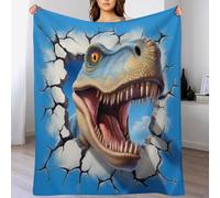 AASWDDS Couverture Jeté Flannel en Tyrannosaure Rex Très Doux Confortable Durable Chaud Couvertures pour Canapé Sofa Chaise À Repos Et Sieste 130×180cm