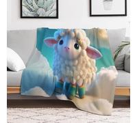 AASWDDS Couverture Mouton Mignon, Impression Numérique, Couvertures en Flannel De Canapé pour Enfants, Garçons Et Adultes 180×200cm