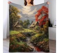 AASWDDS Couvre-lit Paradis, Couverture en Flannel, Le Camping & La Maison, Couvertures De Canapé Salon Douce 150×200cm