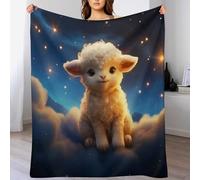 AASWDDS Mouton Mignon Couverture pour Adultes Et Enfants, Flannel, Couvertures Douce Et Moelleuse, pour Canapé-lit Et Sofa 150×200cm
