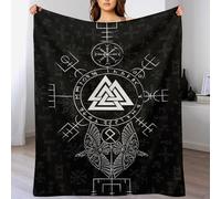 AASWDDS Mythe Viking Impression 3D Couverture Légère en Polaire De Flannel Linge De Lit Couvre-lit Couvertures De Canapé 130×150cm