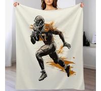 AASWDDS Rugby Sports Impression 3D Couvertures Légère en Polaire De Flannel Linge De Lit Couvre-lit Couverture De Canapé 140×180cm