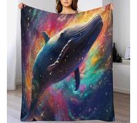 AASWDDS The Baleine Plaid Polaire Canape Couverture - Jete De Canapé en Flannel, Doux Chaude, pour Le Voyage Lit, Fit All-Season 140×180cm