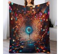 AASWDDS Tunnel du Temps Couverture en Flannel Douce Chaude, Lavable en Machine, Couvertures pour Canapé Ou Lit. 130×180cm