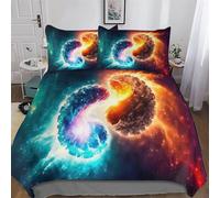 AASWSWW Big Bang Parures De Lit avec Taies d'oreiller, Housse De Couette Polyester Ensemble Microfibre Douce pour Hommes Et Femmes King(220x240cm)