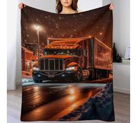 AASWSWW Camion Impression 3D Couverture Légère en Polaire De Flannel Linge De Lit Couvre-lit Couvertures De Canapé (150×200cm)