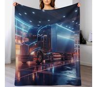 AASWSWW Camion Impression 3D Couverture Légère en Polaire De Flannel Linge De Lit Couvre-lit Couvertures De Canapé (130×150cm)