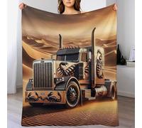 AASWSWW Camion Impression 3D Couvertures Légère en Polaire De Flannel Linge De Lit Couvre-lit Couverture De Canapé (130×150cm)