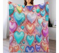 AASWSWW Couverture Amour pour Enfants Adulte Couvertures Flannel Douce Et Chaude pour Lit Canapé Et Travel, Lavable en Machine （180×200cm）