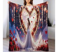 AASWSWW Couverture Amour pour Enfants Adulte Couvertures Flannel Douce Et Chaude pour Lit Canapé Et Travel, Lavable en Machine （150×200cm）