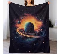 AASWSWW Couverture Polaire Flannel étoilery Sky Doux Thermique pour Lit Et Canapé pour Améliorer Le Sommeil （100×130cm）