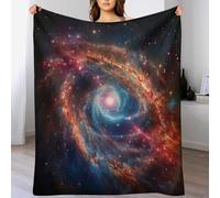 AASWSWW étoilery Sky Impression 3D Couverture Légère en Polaire De Flannel Linge De Lit Couvre-lit Couvertures De Canapé （140×180cm）