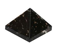 Aatm Pyramide orgonite en tourmaline noire pour protection EMF Chakra guérison méditation avec cuivre (2,5 cm et 2,5 cm)
