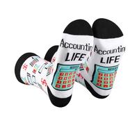 AATOP 1 paire de chaussettes de comptabilité amusantes pour comptabilité, cadeaux importants pour comptabilité, cadeaux pour collègues de bureau, comptables