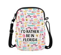 AATOP Florida Sac à bandoulière en Floride Voyage Voyage Vacances Souvenirs Cadeau Floride Lover Sac de voyage Sac à bandoulière, Floride 1cb1, large