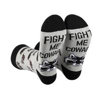 AATOP Lot de 2 paires de chaussettes à motif raton laveur - Cadeau pour les amateurs de raton laveur - Fight Me Coward - Motif raton laveur, FIGHT ME COWARD s ku, 38