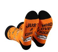 AATOP Lot de 2 paires de chaussettes inspirées des tigres de dessin animé - Cadeaux inspirés des tigres, Loves Tiger 2UK, Taille unique