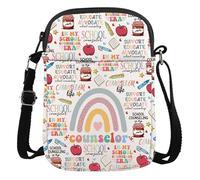 AATOP Sac à bandoulière pour conseiller scolaire, cadeau de remerciement, conseiller scolaire, thérapeute, psychologue, conseiller, Conseiller scolaire 3cb, large