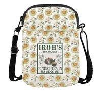 AATOP Uncle Iroh Tea Sac à bandoulière Jasminee Dragon Cartoon Movie Fan Cadeau Sac portefeuille à thème, Maison de thé 3 cb, large