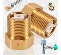 Aatpuss 2 Pièces Clapet Anti-Retour en Laiton de 3/4 de Pouce, Clapet Anti-Retou en Laiton G3/4, Clapets Ant-Retour G3/4" en Laton à Filetage Intérieur Et Extérieur Pour Conduites d'Eau