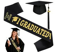Aatpuss Ensemble Chapeau Diplome Cap Ajustable Graduation Cap | Toque Diplome Réglable,Toque de Remisede Diplômé,Chapeau de Diplôme Unisexe,Idéal Pour Les Cérémonies De Remise Des Diplômes