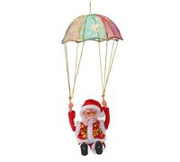 Aatraay Décorations de Noël en Parachute, Polaire Douce et Tissu PC, Décorations à Suspendre Respectueuses de l'environnement, avec Forme Amusante de Père Noël pour Enfants, Cadeaux de (Saut