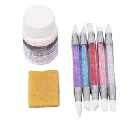 Aatraay Liquide de Masquage pour Aquarelle, 60 Ml de Liquide pour Peinture à L'aquarelle, avec 5 Stylos et une Gomme, pour Calligraphie et Techniques mixtes.