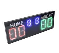 Aatraay Tableau de Bord électronique, Affichage LED Lumineux à 6 Chiffres, Gardien de Score Numérique avec Télécommande, pour Basket-Ball, Volley-Ball, Football, Tennis, Badminton